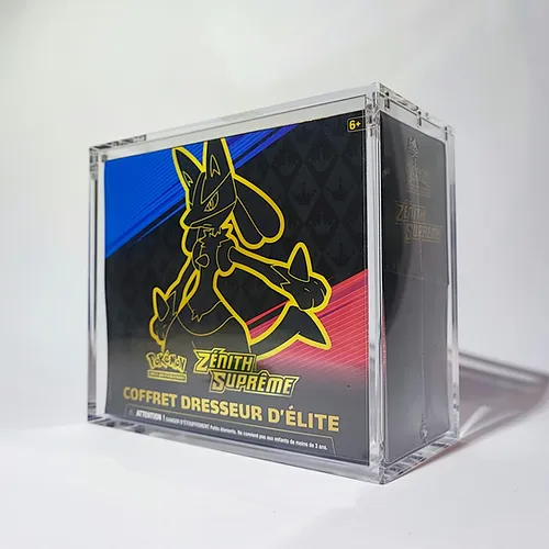 Protection acrylique pour Elite Trainer Box (ETB). 